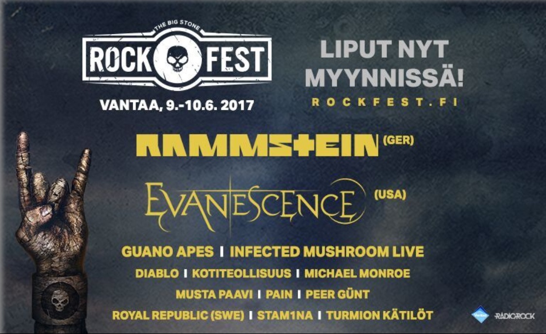10.6.2017 – Day 2 – RockFest @ Vehkala, Vantaa.