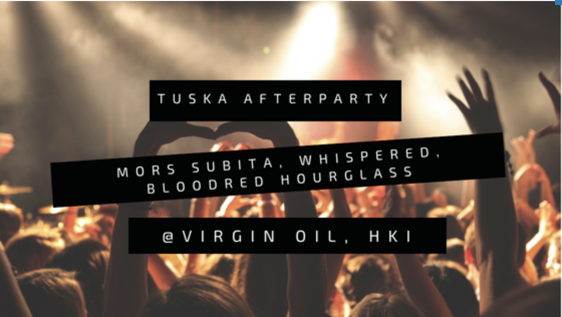 29.6.2018 – Day 1 – Tuska Afterparty: Mors Subita, Whispered & Bloodred Hourglass @Virgin Oil co, Helsinki
