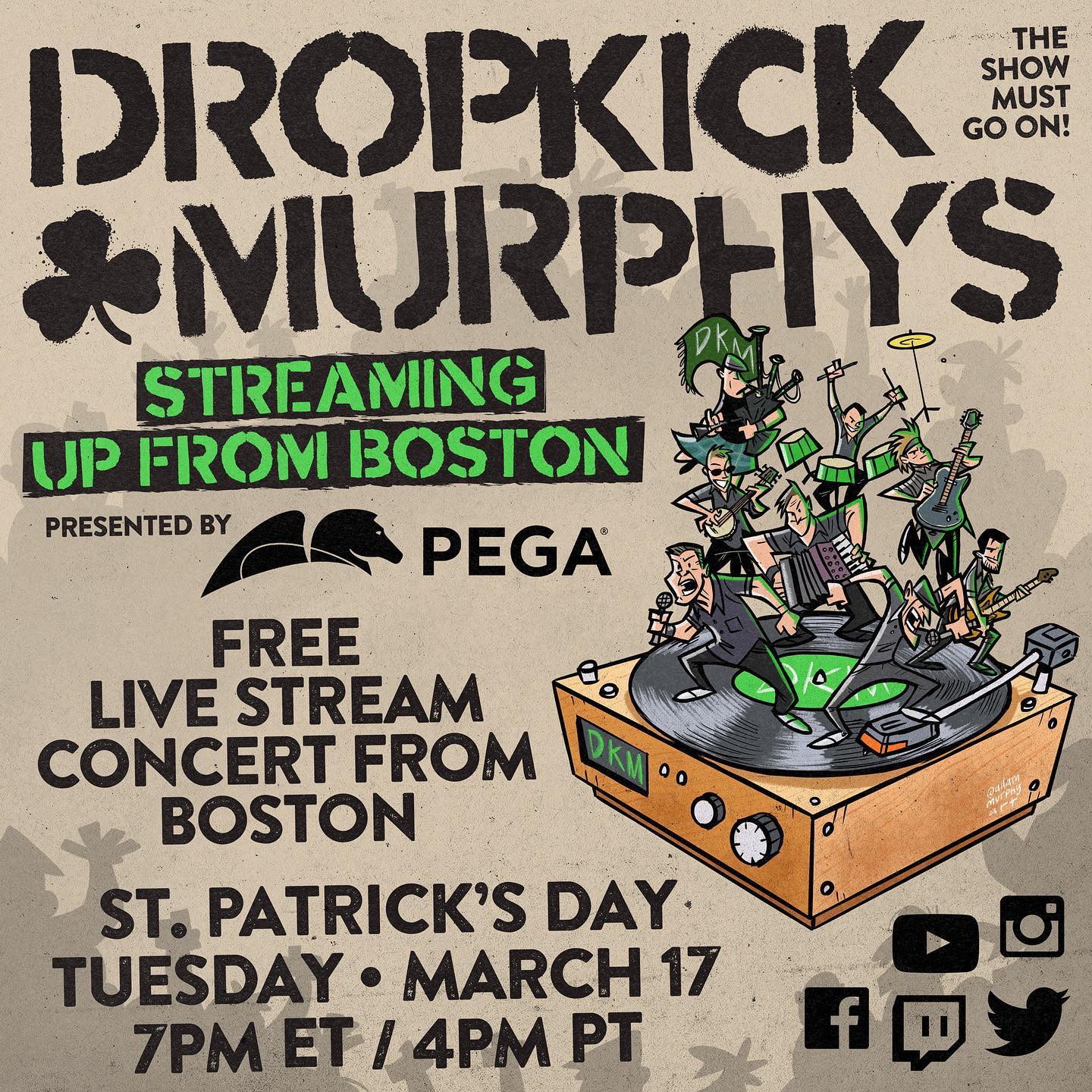 17.3.2020 Dropkick Murphys @ Events United, Derry, NH, USA