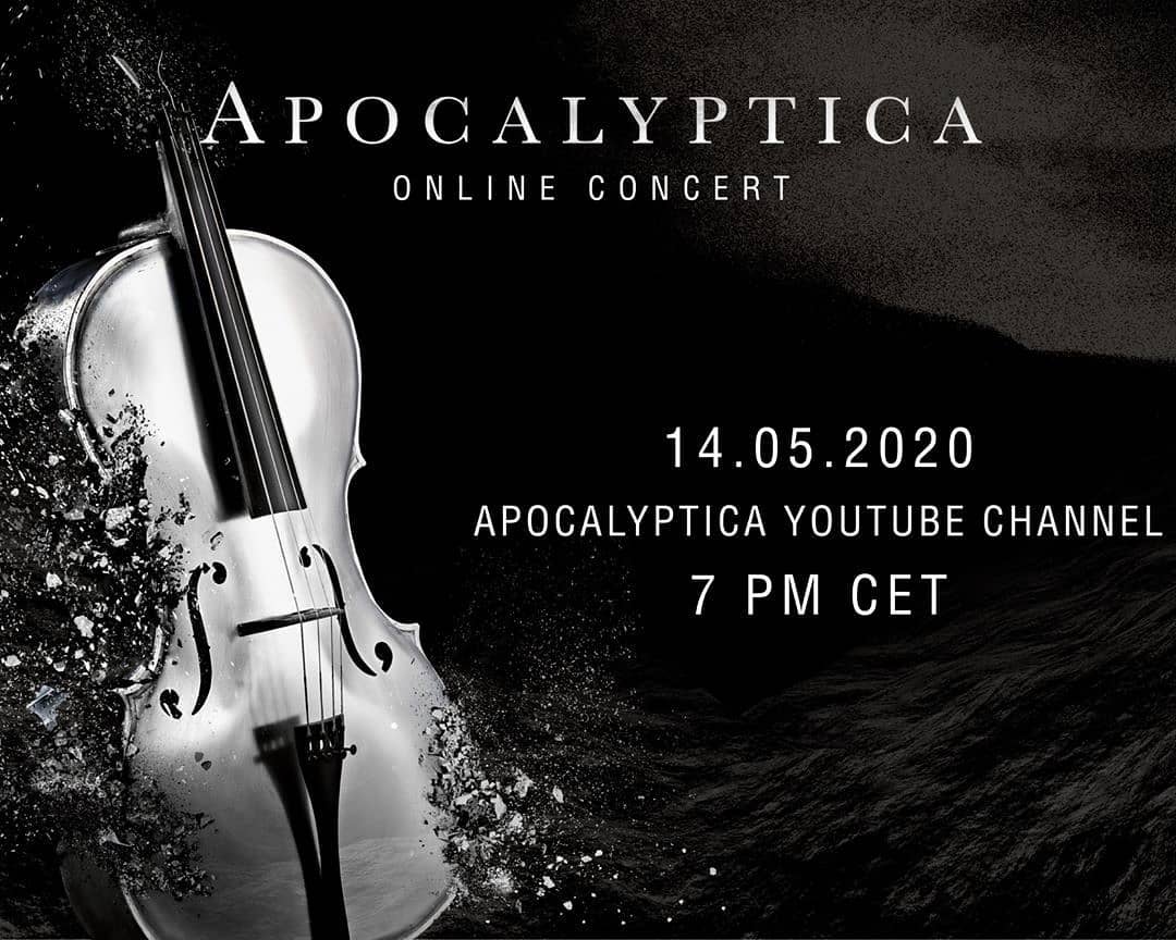 14.5.2020 Apocalyptica: Online concert @ Private Venue, Helsinki
