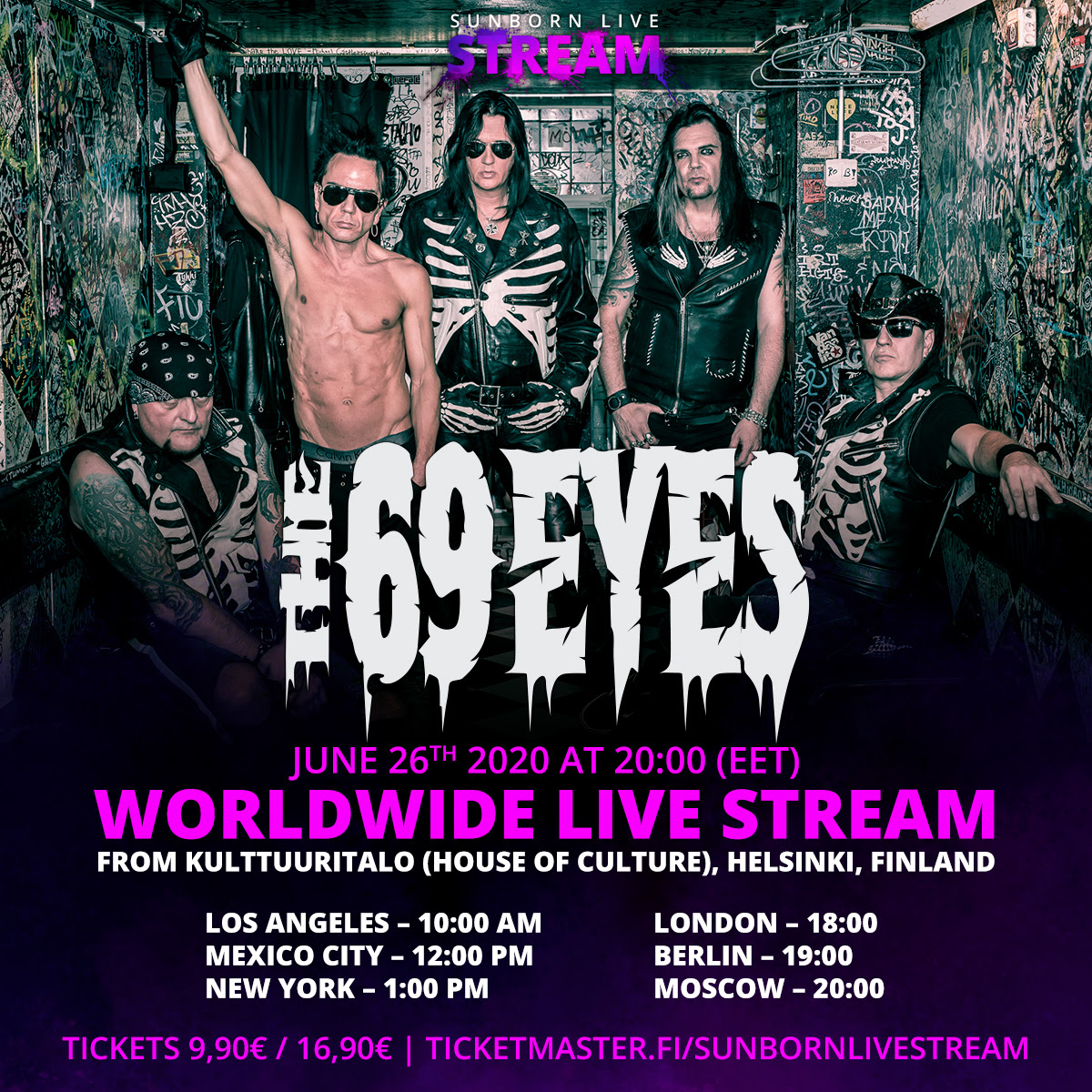 The 69 Eyes stream their 30th-anniversary show from Helsinki