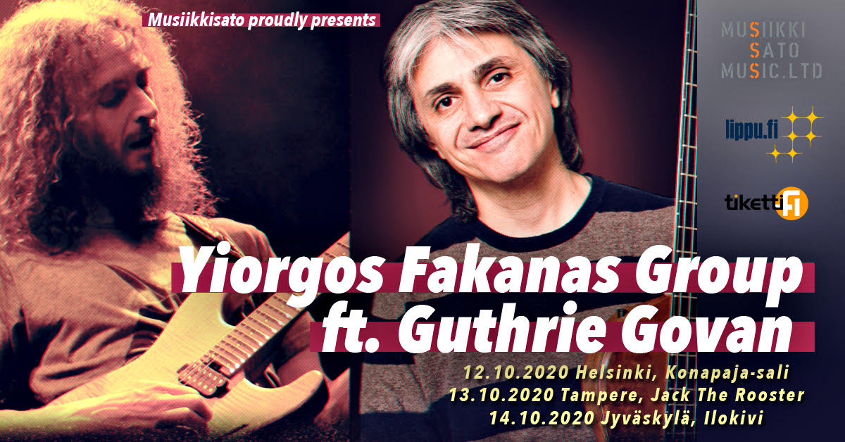 Guitar wizard Guthrie Govan performs in Finland as a part of Yiorgos Fakanas Group in October