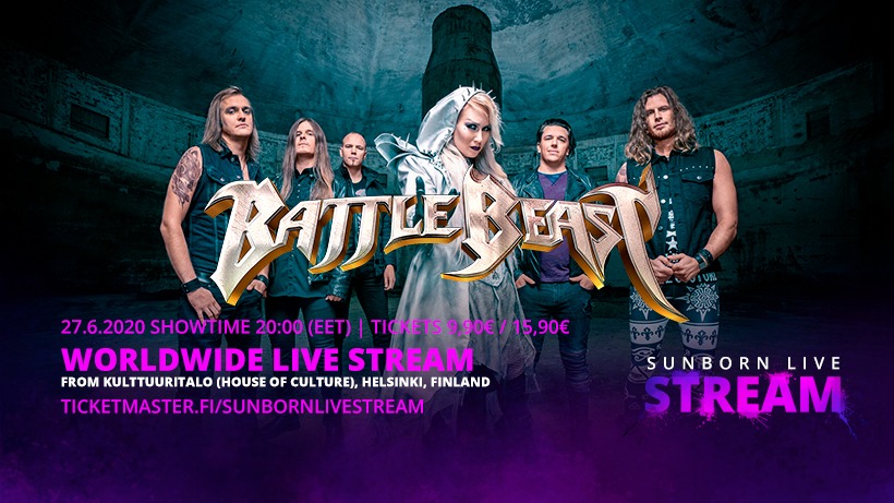 27.6.2020 Battle Beast: Worldwide Live Stream @ Kulttuuritalo, Helsinki