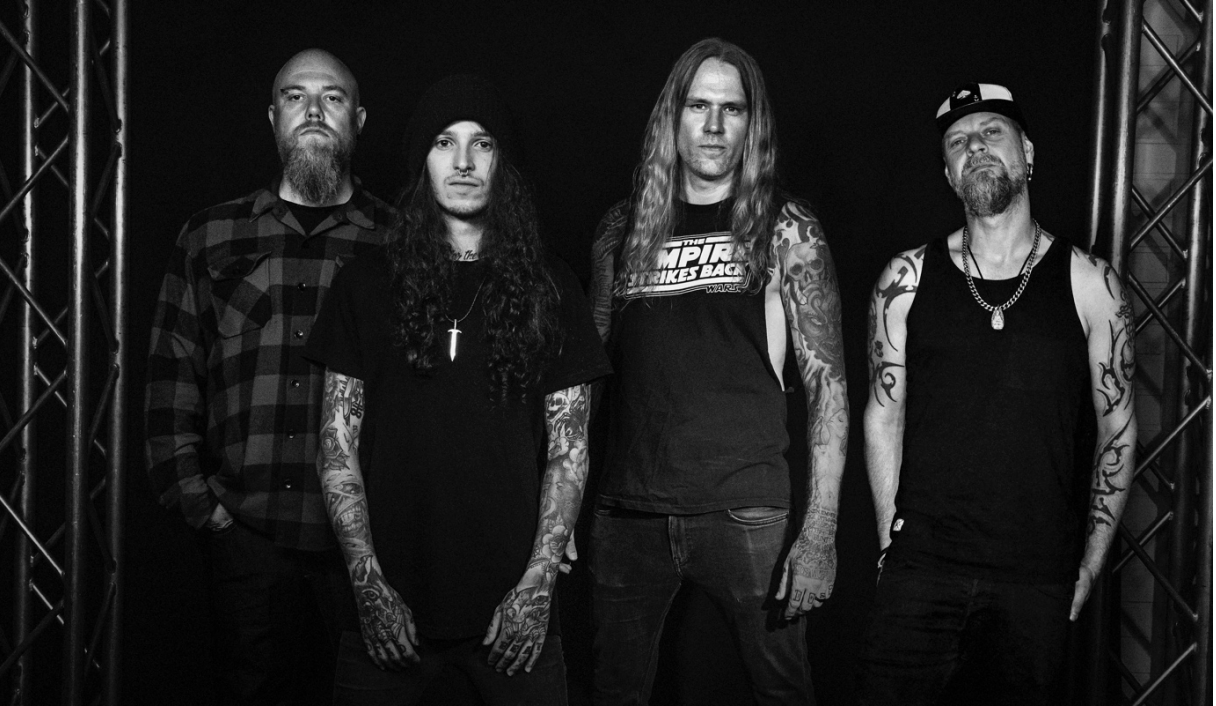 Red Wolf featuring members of Cyhra, Lost Society, and Stone release debut single “Crossing the Line.”