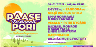 Heinäkuun loppuun siirtyneen Raasepori Festivaalin kattaus liki valmis – Suurten nimien listaa täydentävät E-Type, Pandora ja Neljä Ruusua