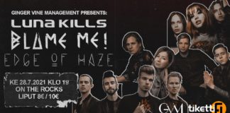 28.7.2021 Luna Kills, Blame Me!, & Edge of Haze @ On the Rocks, Helsinki